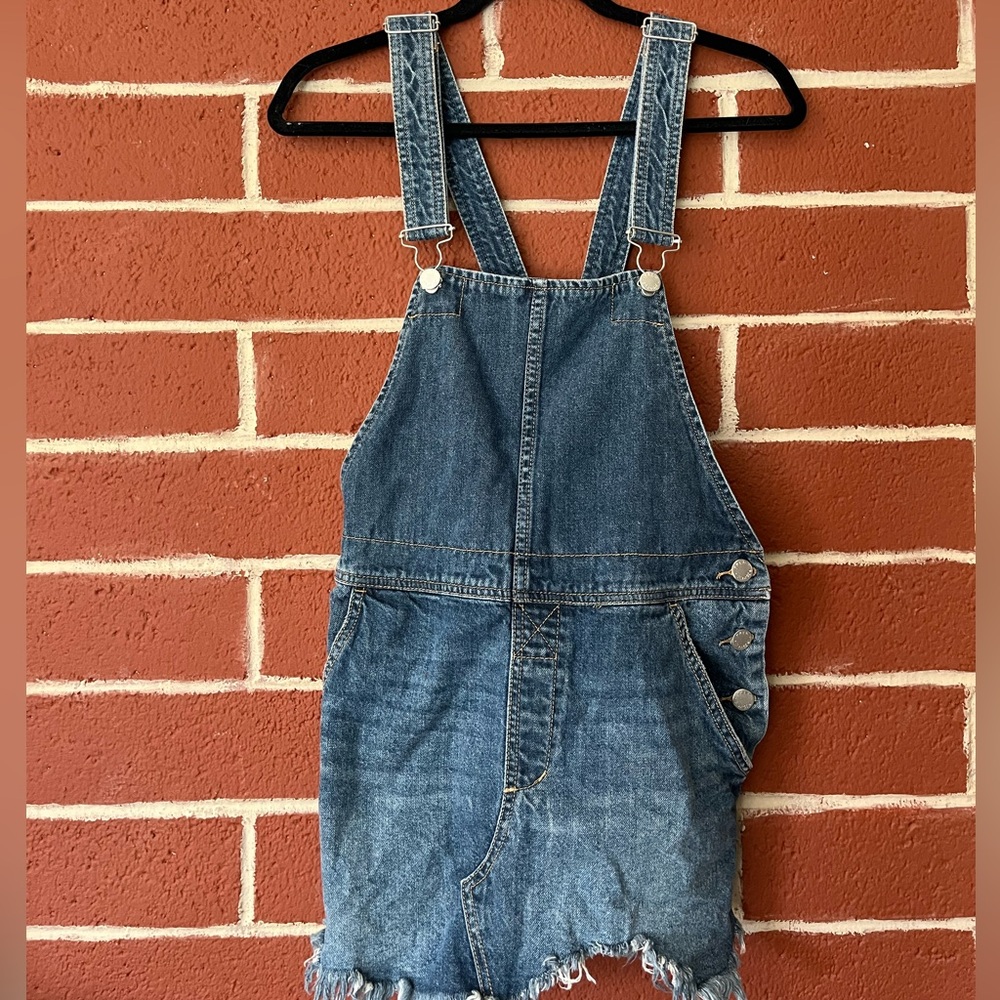 Free people denim overall dress